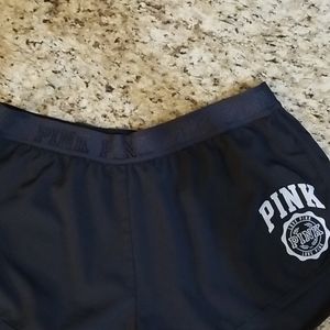 PINK running shorts with pink on band